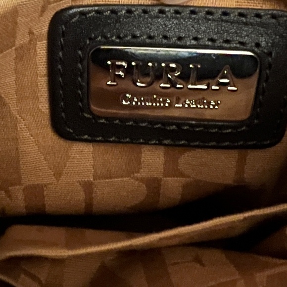 NWT Furla Zama Coffee Brown Leather Knotted Bow Hobo Style Shoulder Bag - Picture 7 of 8